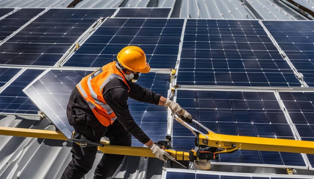 safety precautions for solar panel removal