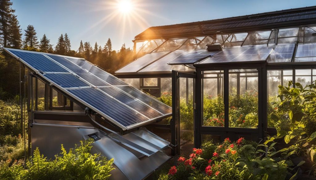 solar greenhouse heater